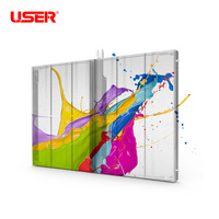 Haute luminosité intérieur P3.9-7.8 fixe Chine verre TV rideau meilleur prix vidéo panneau mural Transparent LED écran d'affichage