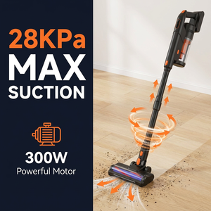 Auto Self <b>Emptying</b> Cordless Vacuum Cleaner 28KPA Suction Wireless Stick With Dust Collection Dock Pet Hair Hardwood Floor 28KPA - Product Image 4