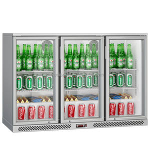 Acier inoxydable <span class=keywords><strong>3</strong></span> <span class=keywords><strong>Portes</strong></span> Bar Arrière Refroidisseur De Bière Sous Le Comptoir Bouteille Bière Réfrigérateur Réfrigérateur - Product Image 4