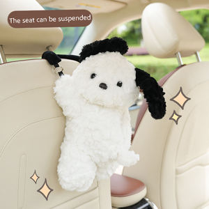 Boîte à mouchoirs de voiture en peluche de dessin animé fournitures intérieures porte-papier suspendu cadeaux de voiture - Product Image 1