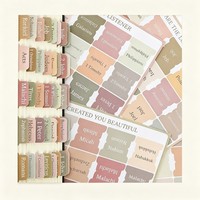 Onglets de Bible pliables double face, 66 livres, autocollants, tons terreux, pour femmes chrétiennes, journalisation, étude, vente en gros, cadeau