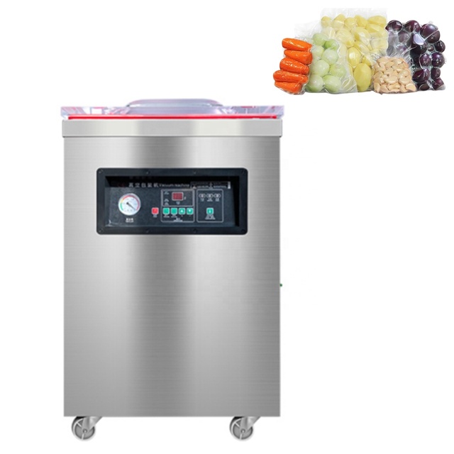 Automatic Single Chamber Vacuum Sealer Packaging Machine for Fresh Fruits Vegetables Plastic Bag Packages