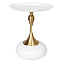 Table Basse Mobile Moderne en Métal à Profil Élevé pour Canapé, Table d'Appoint Compacte pour Coin d'Appartement - Offre Spéciale