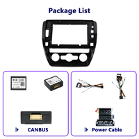 Meihua Cadre d'intégration autoradio 10 pouces pour VW SAGITAR 2012-2018, style populaire, kits d'intérieur