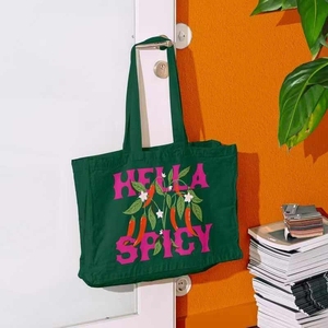Sac fourre-tout en coton personnalisé de 22 pouces sacs d'épicerie réutilisables de couleur unie impression de logo sacs de plage adaptés au mariage - Product Image 6