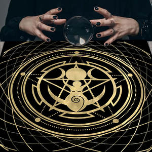 Aduanas no tejido Floral terciopelo Tarot tarjeta mantel Boho decoración péndulo <span class=keywords><strong>runas</strong></span> mágicas cubierta Ritual tela para uso doméstico - Product Image 3