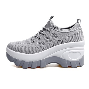 Chaussures décontractées pour femmes à enfiler, respirantes en maille, à semelle souple, avec semelle extérieure <span class=keywords><strong>MD</strong></span>, pour la marche des personnes âgées, grandes tailles, modèle transfrontalier - Product Image 5