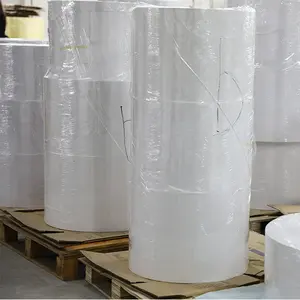 Rotolo di carta autoadesiva a trasferimento termico diretto argento a doppio strato