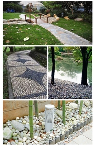 Ngoài trời trang trí Tự Nhiên Vòng <span class=keywords><strong>Pebble</strong></span> bước Stones vườn Trắng <span class=keywords><strong>Pebble</strong></span> Stones cho bán - Product Image 6