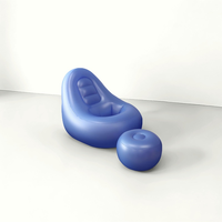 Canapé gonflable moderne en PVC pour usage hospitalier, avec trous de récupération post-opératoire pour hémorroïdes, idéal pour la convalescence post-BBL