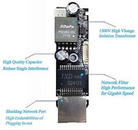 REVODATA POE Splitter tipe-c Plug, adaptor PoE aktif tingkat 100Mbps Output 5V/2,4 A