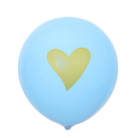 Globos de Látex Redondos de 12 Pulgadas de Color Rosa con Impresión de Corazón y Logotipo Personalizado Directo de Fábrica