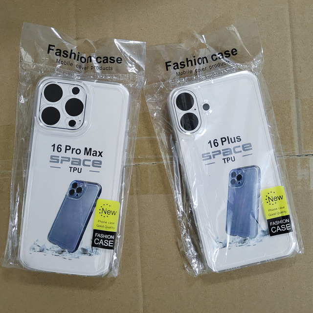 Original Clear Transparent Shockproof Case for Phone 16 15 14 13 12 Pro Max Ultra Plus TPU Space Mobile Phone Cover