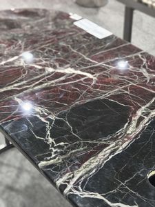 Hot bán đá cẩm thạch sang trọng ý đá trong nhà bếp bảng hình dạng hình bầu dục đầu đá cẩm thạch bàn ăn - Product Image 2