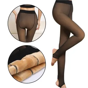 Collants thermiques transparents pour femmes, effet peau, chauds et tendance, pour hôtesse de l'air - Product Image 1