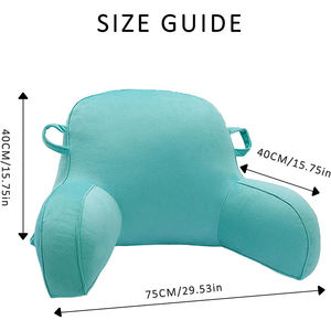 Cojín de Soporte Lumbar SUREWALHOME al por Mayor, Cojín de Lectura <span class=keywords><strong>para</strong></span> Sentarse <span class=keywords><strong>en</strong></span> <span class=keywords><strong>la</strong></span> <span class=keywords><strong>Cama</strong></span> o <span class=keywords><strong>en</strong></span> el Suelo, Cojín Personalizado con Asa Portátil - Product Image 2