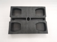 Insert en mousse EPE perlée sur mesure, absorbant les chocs, pour bouteilles et verrerie, emballage pour livraison express logistique