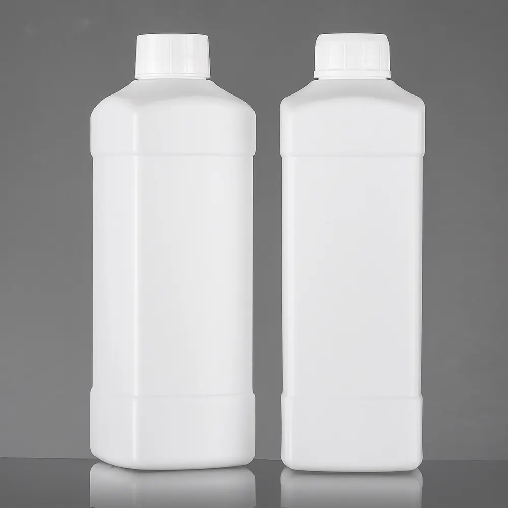 1000ml HDPE-Chemikalien verpackung quadratische Plastik flasche