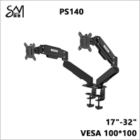 Support de Moniteur Ordinateur de Bureau Double Bras Tendance 2025 pour PC Portable et Écran