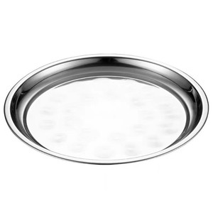 Yolecen Thép Không Gỉ Thái Phong Cách Nho Tấm Cổ Điển Khay Lớn Cho Hộ Gia Đình Nhà Hàng Đảng Dày Món Ăn Món Ăn Tấm - Product Image 5