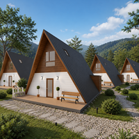 Maison préfabriquée en acier LGS, solution résidentielle avec structure en acier, isolation thermique et plans de planchers flexibles