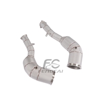 Sistema de Tubo de Escape de Acero Inoxidable con Protección Térmica para Audi S6 S7 C8 2.9T 2020-2023, Mejora de Sonido y Potencia