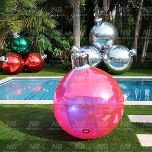 Multi Color Inflatable Mirror Ball Big Shiny Balls Reflective PVC <b>Balloon</b> Sphere for Christmas Events Party Wedding Decor <b>Custom</b> - Product Image 2