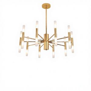 Lustre suspendu LED en fer doré de luxe, luminaire décoratif moderne pour plafond, villa, décoration intérieure, éclairage haut de gamme - Product Image 4