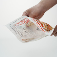 Sacs refermables en PE personnalisés par le fabricant, réutilisables, autoportants et résistants à l'humidité pour frites surgelées, nuggets de poulet, gelée