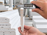 Plinthe en bois de pin pré-encollé blanc à jointures à doigts