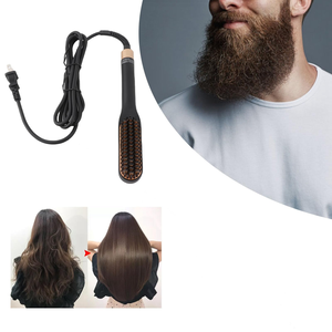 Cepillo Alisador de Cabello Rápido, Peine Caliente, Herramientas de Peinado de Cerámica Eléctricas al por Mayor para Hombres y Mujeres - Product Image 3