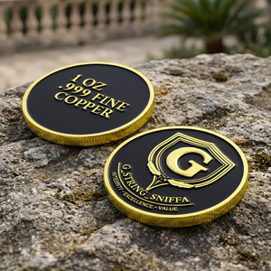 Moneta Commemorativa Personalizzata di Alta Qualità in Rame Puro 999, Placcata Oro, con Smalto 3D, da 1 Oz .999, da Collezione - Product Image 3