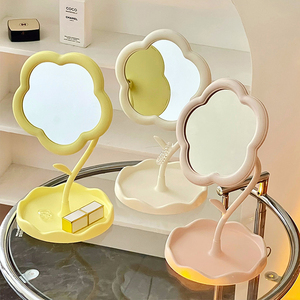 Nhỏ gọn nhà trang điểm gương có thể tháo rời Son môi đứng duy nhất bên nhãn hiệu riêng hoa hình dạng HD chất lượng tùy chỉnh in - Product Image 1