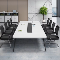 Ensemble de meubles de bureau en bois haut de gamme de luxe moderne pour hôtels avec table de réunion chaise écoles conférences comptoirs de réception