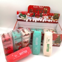 Jouet Squishy en forme de bâton de beurre, réaliste et croquant, anti-stress, à presser, pour Noël, cadeau de fêtes, ou cadeau de Noël pour le chaussette de Noël, en stock
