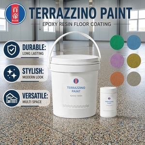 <span class=keywords><strong>Prix</strong></span> de gros Résine de peinture époxy colorée pour revêtement de <span class=keywords><strong>sol</strong></span> auto-nivelant, revêtement de <span class=keywords><strong>sol</strong></span> époxy liquide coloré au sable - Product Image 1