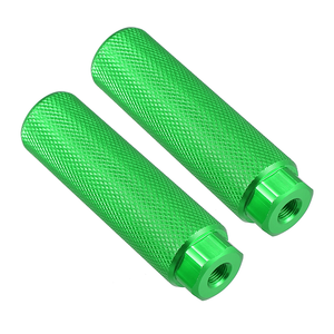 Repose-pieds en aluminium de bonne qualité, 2 paires de repose-pieds en alliage d'aluminium pour BMX, VTT, compatibles avec les vélos à axe arrière de 3/8 pouce - Product Image 2