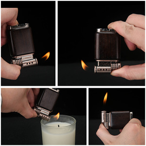 Encendedor de gas JOFI de sándalo, recargable con butano, encendedor metálico para pipa, ideal para regalos. - Product Image 5