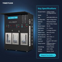 Máquina Expendedora de Agua con Medidor Digital RO 800 GPD, Kiosco de Recarga de Agua Purificada para Jardín de Infancia y Escuela Primaria, Puerta S1