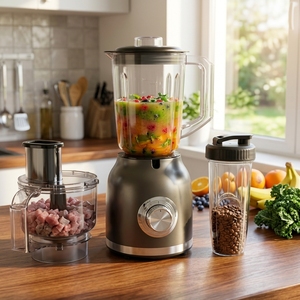 Mixeur portable multifonction <span class=keywords><strong>4</strong></span>-en-1 avec pot incassable en PC de 1,6 L, 800 W, pour jus et glace pilée, anti-fuite - Product Image 4