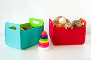 <b>Foldable</b> Storage <b>Basket</b> Cube Bin Shelf <b>Laundry</b> Sundries Organizer Storage Box for Babies Kids Toys - Product Image 4