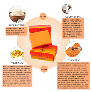 <span class=keywords><strong>Savon</strong></span> de Bain Acide Kojique Curcuma Pour le Visage et le Corps, Nettoyant Anti-Taches Foncées, Zones Intimes et Aisselles - Product Image 4