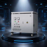 Transformateur d'isolement triphasé à sec 130 kVA, transformateur élévateur/abaisseur haute puissance, alimentation industrielle CE