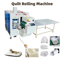 Machine automatique de roulage de couettes, oreillers, matelas et sacs de couchage pour usine de literie