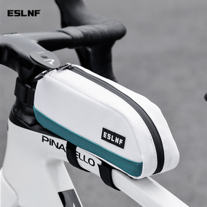 ESLNF Bicycle Top Tube <span class=keywords><strong>Bag</strong></span> Portátil Ciclismo Front Frame Triângulo Saco de Bicicleta Leve MTB Road <span class=keywords><strong>Bike</strong></span> Acessórios - Product Image 1