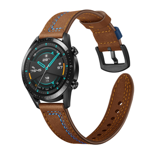 Eraysun Smartwatch Smartwatch cinturino in pelle di ricambio per <span class=keywords><strong>Huawei</strong></span> Watch GT/<span class=keywords><strong>GT2</strong></span> cinturino 22mm 20mm - Product Image 3
