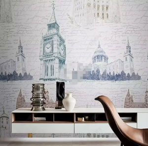 Peintures murales d'architecture d'église de style <span class=keywords><strong>baroque</strong></span> européen Conception de <span class=keywords><strong>papier</strong></span> <span class=keywords><strong>peint</strong></span> sans couture - Product Image 1