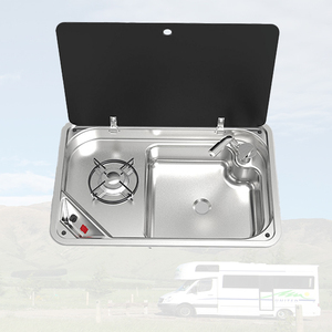 เตาแก๊ส RV แบบพกพาที่มีฝาปิดกระจกนิรภัยในตั<span class=keywords><strong>ว</strong></span>สำหรับเตาแก๊สตั้งแคมป์ในตั<span class=keywords><strong>ว</strong></span> - Product Image 1