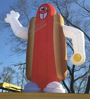 Décoration publicitaire gonflable personnalisée Zhenmei en forme de hot-dog pour le marketing de marque