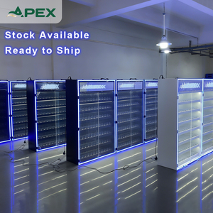 Muebles de exhibición para <span class=keywords><strong>tienda</strong></span> de tabaco APEX <span class=keywords><strong>en</strong></span> stock: Exhibidor de cigarrillos LED personalizable con espejo infinito y sistema de volteo automático - Product Image 5